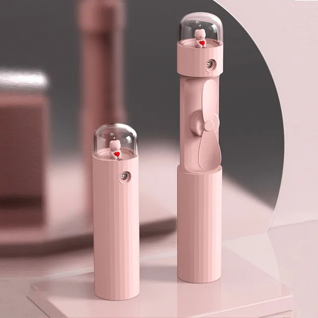 Mini handheld telescopic spray cooling fan Bear - Shop at LoveMi