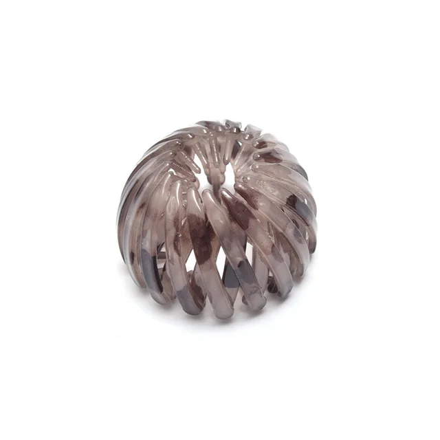 Bird's Nest Hairpin Color Rhinestone Ponytail Ball Hairpin Grey B - Shop at LoveMi