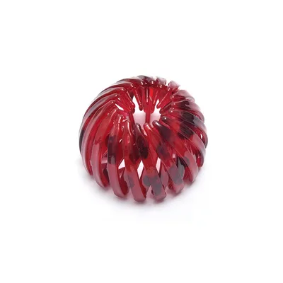 Bird's Nest Hairpin Color Rhinestone Ponytail Ball Hairpin Red B - Shop at LoveMi