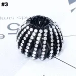 Bird's Nest Hairpin Color Rhinestone Ponytail Ball Hairpin White - Shop at LoveMi