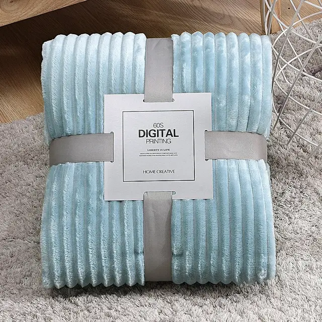 Thickened Yoga gift blanket coral velvet Sky Blue - Shop at LoveMi