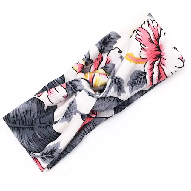 Floral cross hair band 1Style - Shop at LoveMi