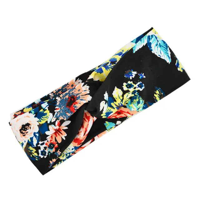 Floral cross hair band 9Style - Shop at LoveMi