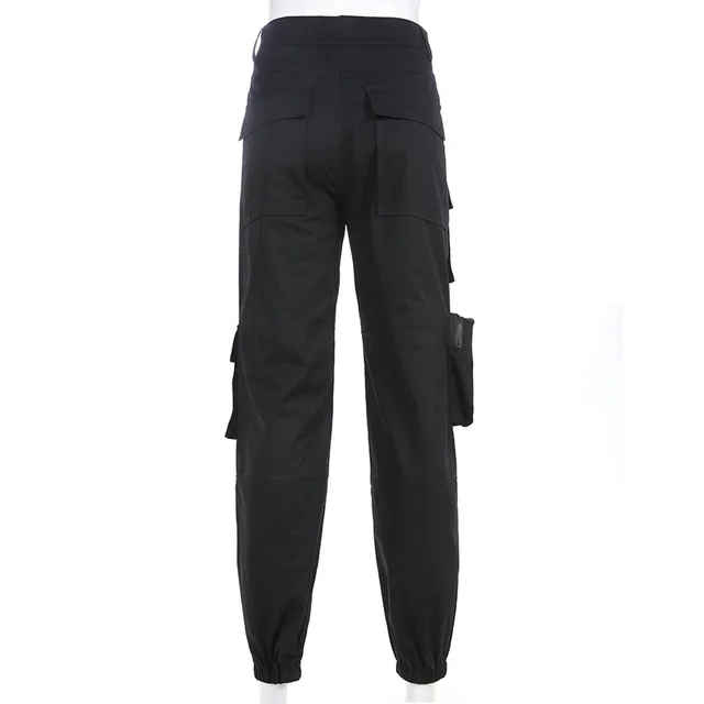 Multi pocket zip pants Black - Shop at LoveMi