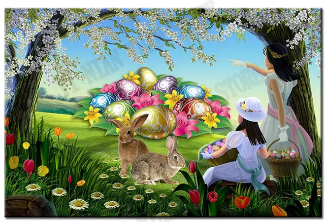 Easter Egg Diamond Painting Cross DIY Diamond Mosaic Kit Square Diamond Embroidery Patterns Rhinestone Wall Art Painting 30X45 - Shop at LoveMi