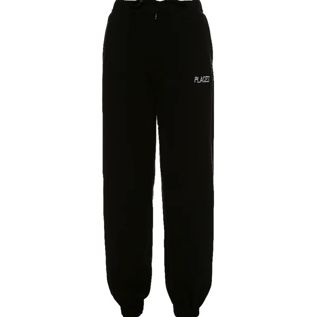 Loose fit trousers track pants Black - Shop at LoveMi