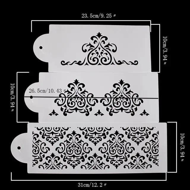 DIY 3 piece fondant hollow template Default - Shop at LoveMi
