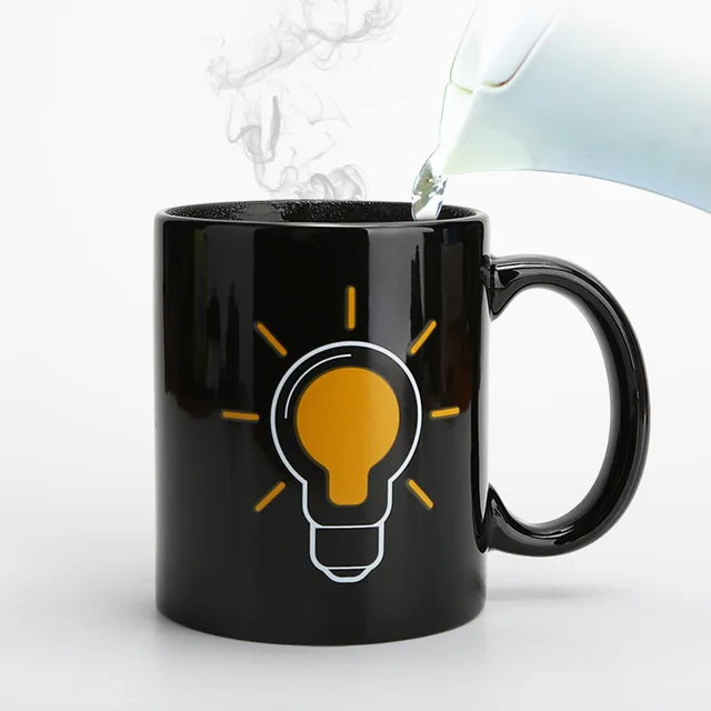 Light bulb color changing cup Black - Shop at LoveMi