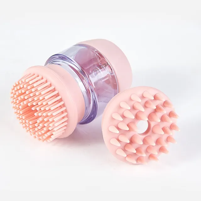 Pet Bath Brush Silicone Massage Clean Beauty Comb Brush Pink - Shop at LoveMi