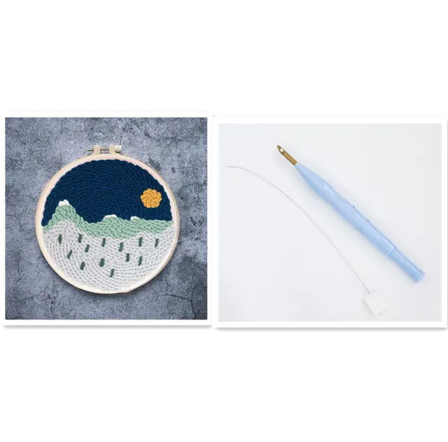 Hand embroidered DIY Material Package Poke Poke Set Set5 - Shop at LoveMi