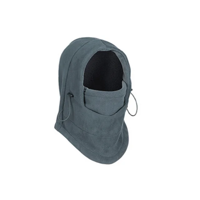 Windproof Hat With Mask Unisex Ski Hat Mens Winter Fleece Wrapped Warm Hat Gray - Shop at LoveMi