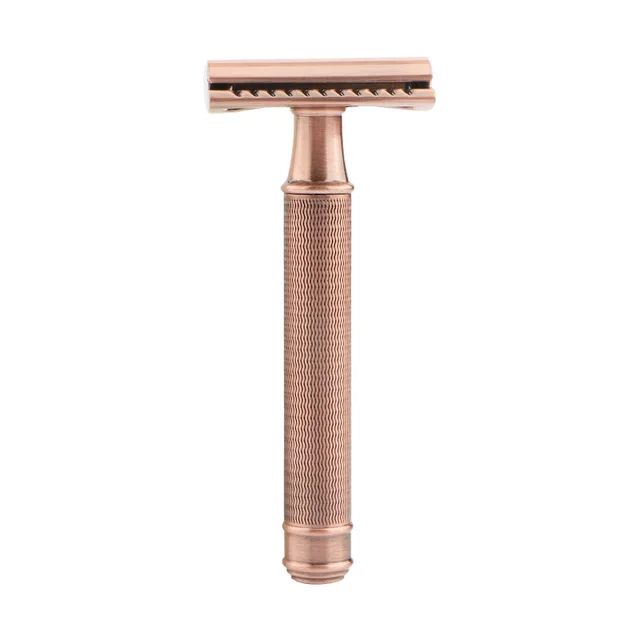 Long lasting manual shaver with double sided blades Bronze - Shop at LoveMi