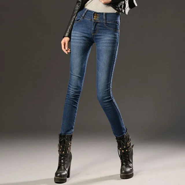 Row high rise jeans Navy Blue - Shop at LoveMi