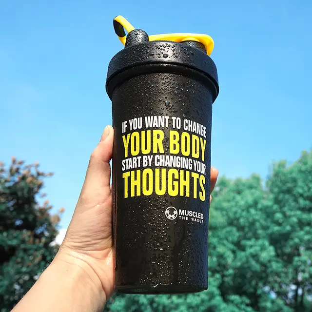Portable sports plastic water cup Black - Shop at LoveMi