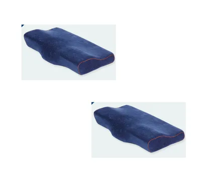 Memory Pillow Navy 60X34X12Cm 2Pcs - Shop at LoveMi