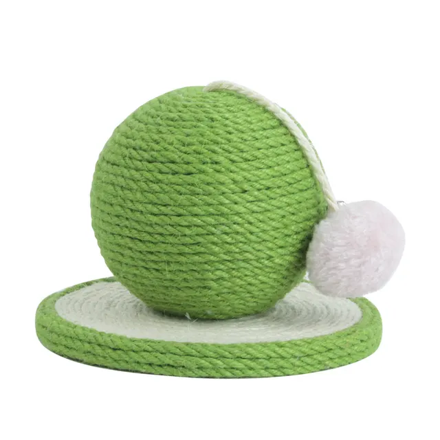 Cat Grabbing Board Sisal Grabbing Column Wear Resistant Round Grinding Grabbing Ball Green - Shop at LoveMi
