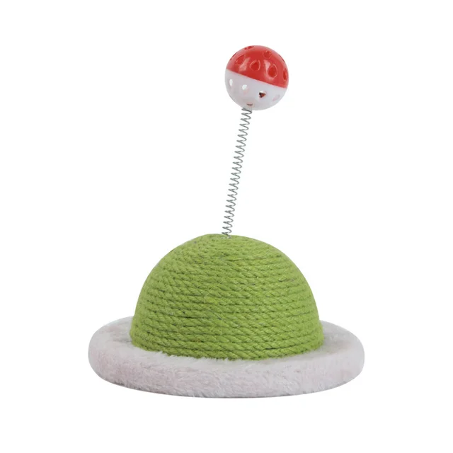 Cat Grabbing Board Sisal Grabbing Column Wear Resistant Round Grinding Grabbing Ball Ufo Green - Shop at LoveMi