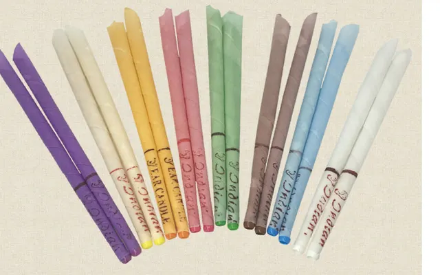 Ear candle sticks scented ear candles beeswax aroma ear therapy Orange 20Pcs - Shop at LoveMi