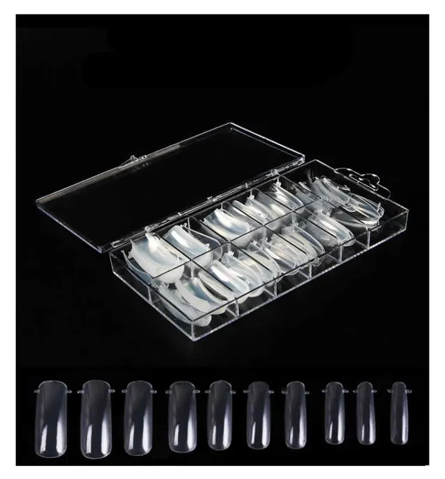 Nail Clear Gel Removable Gel Phototherapy Nail Nail Tablets 100Pcs - Shop at LoveMi