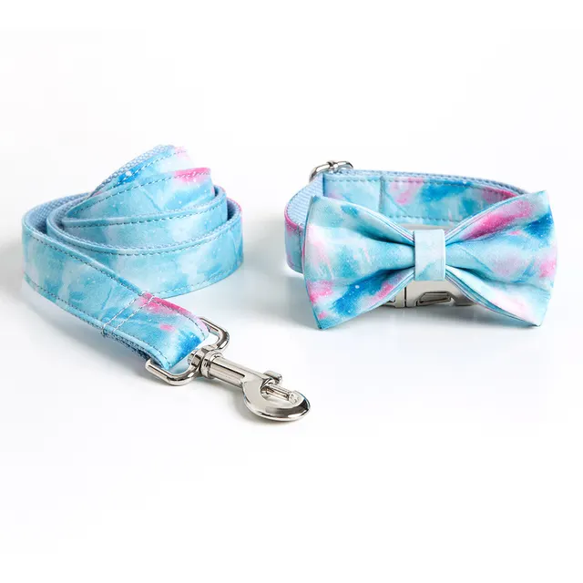 Custom Lettering Dog Collar Print Personality Suit Blue - Shop at LoveMi