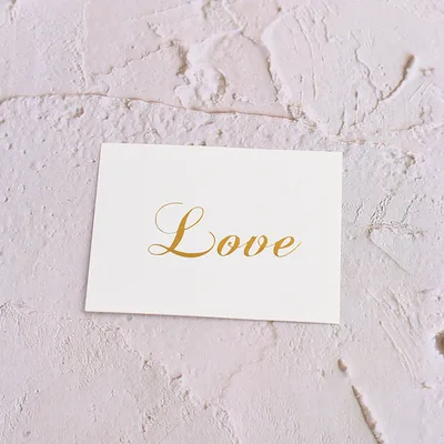Valentine's day gold embossed thank you card Love - Shop at LoveMi