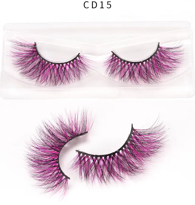3D color mink false eyelashes Fake Eyelashes - Shop at LoveMi