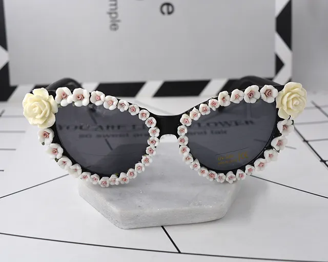 Rose sunglasses - White