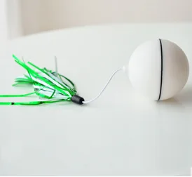 Pet Electric Toy LED Rolling Ball Usb White - Shop at LoveMi