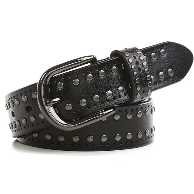 Fashion Personality Rivet Casual Belt Black - Shop at LoveMi