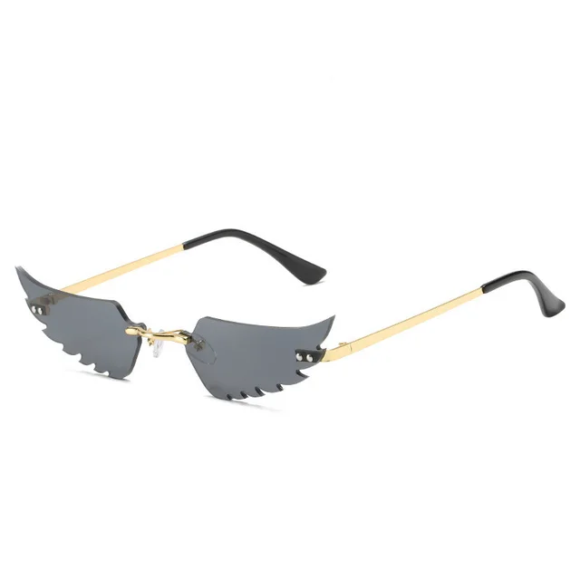 Angel wings sunglasses Gold Black - Shop at LoveMi