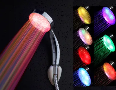 LED Iuminous Temperature Control Three Color Iuminous Shower B - Shop at LoveMi