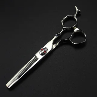 Silver skull Beauty Salon Cutting Tools - Tooth Scissors