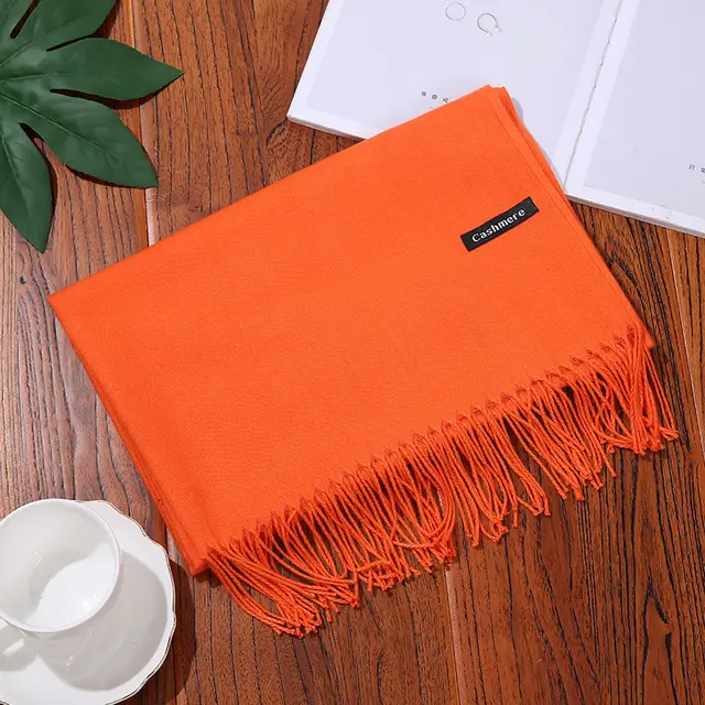 New Designer Brand Women Scarf Shawls Lady Wraps Foulard Neck Scarves Orange Yellow - Shop at LoveMi