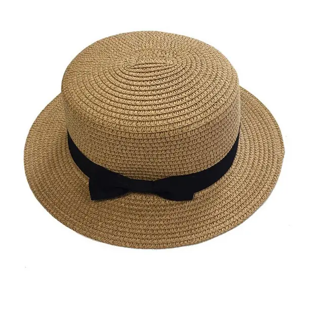 Flat top Beach Hat Khaki - Shop at LoveMi