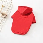 Pure cotton stretch puppy pet clothes - Red