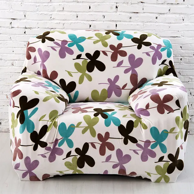 Elastic full cover fabric non slip sofa cover 3Flower Color - Shop at LoveMi