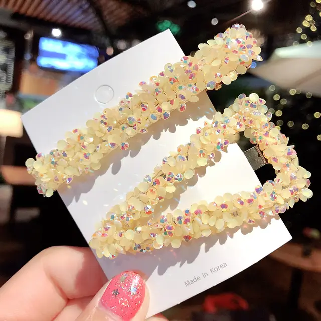 Hair clip, headdress, hair accessories Yellow - Shop at LoveMi