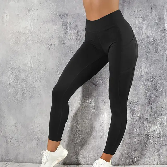 Breathable and moisture absorbing tight yoga pants Black - Shop at LoveMi