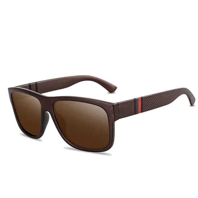 Men's driving driving polarized sunglasses Tea Frame Tea Slices - Shop at LoveMi