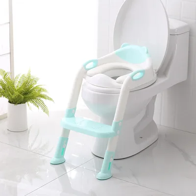 Folding toilet cow toilet Blue Soft - Shop at LoveMi