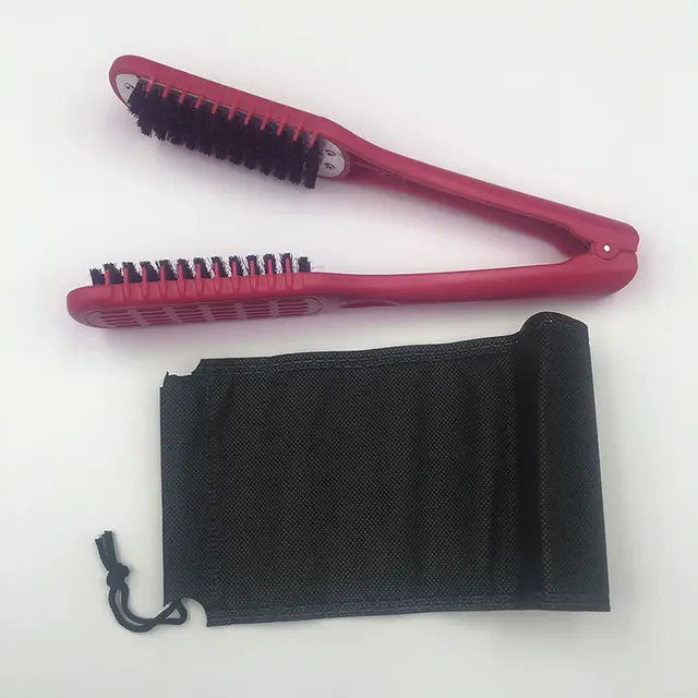 Hairdressing double side brush plywood pliers Red - Shop at LoveMi