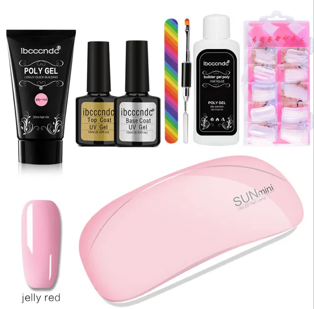 Painless And Rapid Extension Of Crystal Glue100 piece Boxed With Scaled Nail Crystal Jelly Redb - Shop at LoveMi