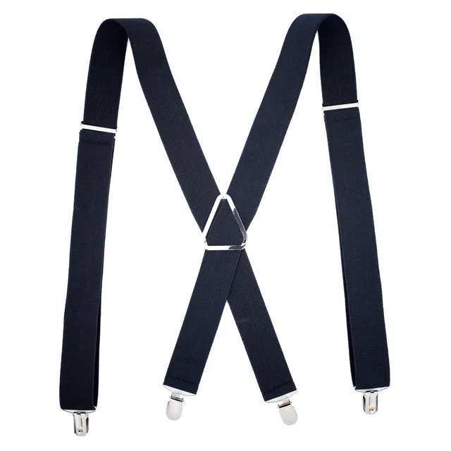 Monochrome Elastic Adult Strap With Iron Triangle Pitting Black - Shop at LoveMi