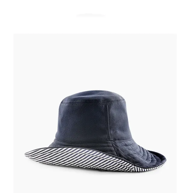 Sunscreen cover face double sided sun hat Blue Stripes - Shop at LoveMi