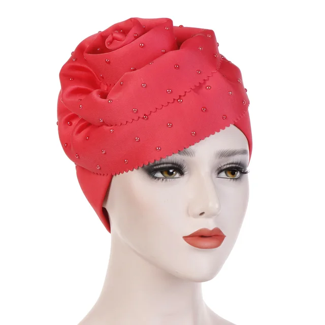 Ceramic flower large flower hat space cotton toe cap Watermelon Red - Shop at LoveMi