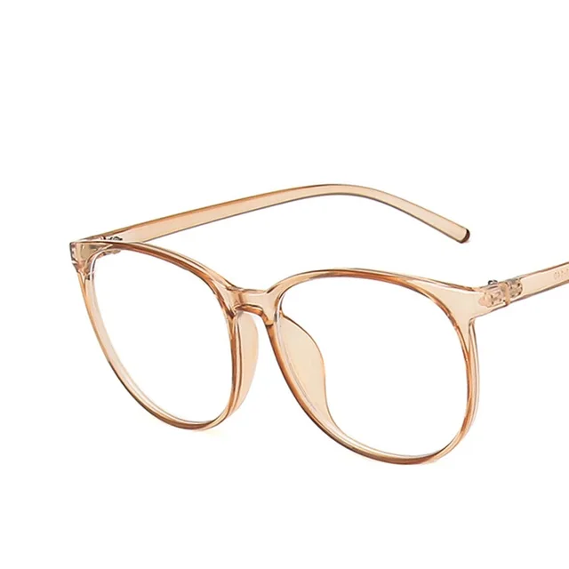 Myopia net red glasses frame Transparent Tea - Shop at LoveMi