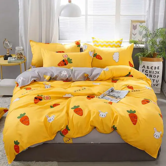 Three piece double sheet set Yellow - Shop at LoveMi
