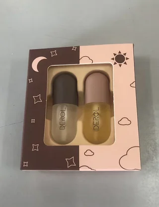 Day Night Instant Volume Lip Plumper Oil Clear Lasting Nourishing Repairing Reduce Lip Fine Line Care Lip Beauty Cosmetic - Set