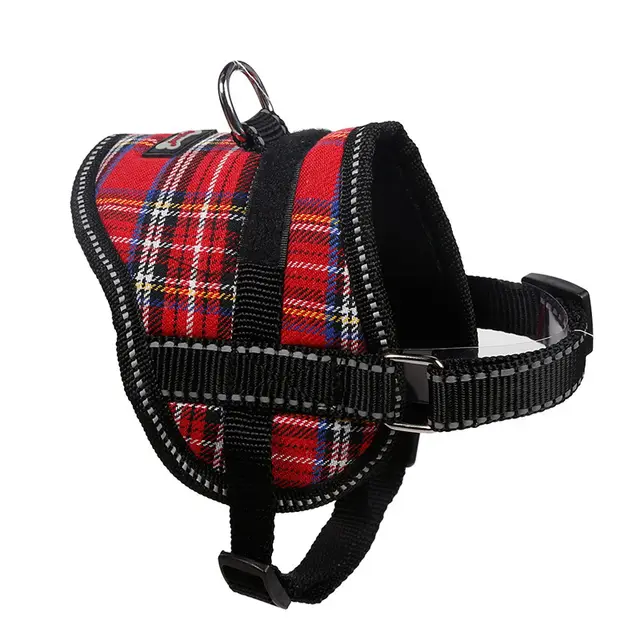 Reflective seat belt slogan dog chest back cover traction rope Red - Shop at LoveMi
