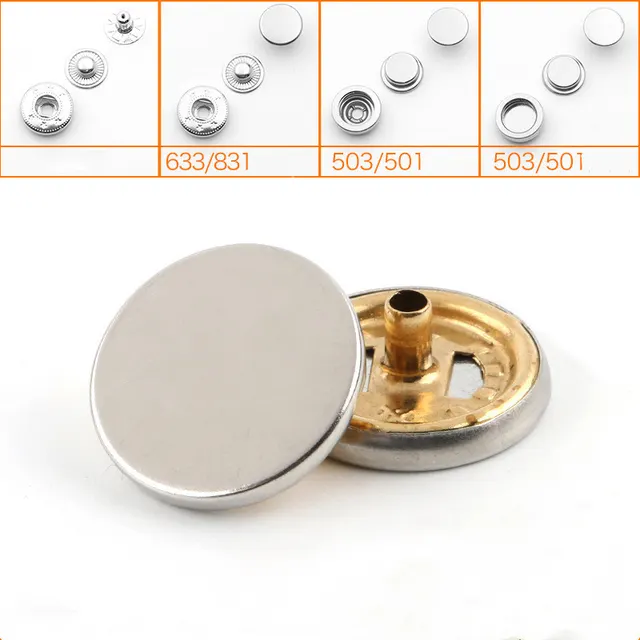 Metal Snap Button Buttons Buttons All match Concealed Jackets Round Snap Buttons Denim Clothes Snap Button Plane Gun Black - Shop at LoveMi